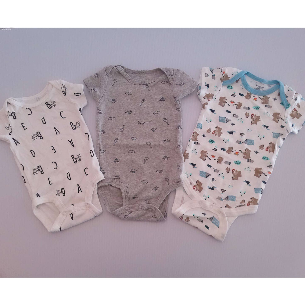 Carter's One Piece Tees 3 in Set, Size NB, 0-3 mo, 6-9 mo